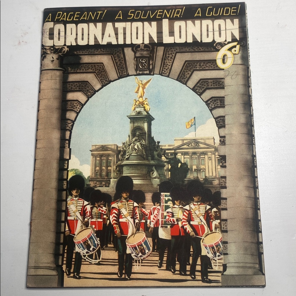 3📚/$25-Vintage 1937 'Coronation London' King George VI/Queen Elizabeth
